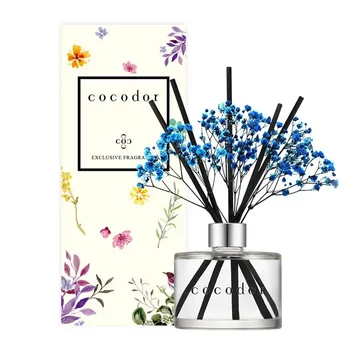Cocodor Pálcás Virágos Aroma Diffúzor – Tiszta Pamut illattal (Cocodor Flower Diffuser Pure Cotton Fragrance) 120ML