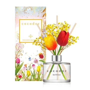 Cocodor Pálcás Tulipános Aroma Diffúzor –Tavaszi szellő illattal (Cocodor Tulip Diffuser 200ml April Breeze Fragrance) 200ML