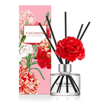 Cocodor Pálcás Szegfű Aroma Diffúzor – Lágy, púderes illattal (Cocodor Carnation Diffuser White Musk Scent) 120ML