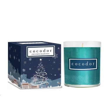 Cocodor Prémium Gyertya Fenyő és Cédrus illattal (Premium Jar Candle in Pine & Cedarwood) 35-40 ÓRÁS