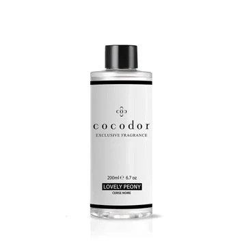 Cocodor Pálcás Aroma Diffúzor Utántöltő  - Csodás bazsarózsa illat (Cocodor Reed Diffusor Refill / Lovely Peony) 200ML