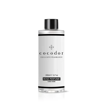 Cocodor Pálcás Aroma Diffúzor Utántöltő Pálcával  - Rózsa parfüm illat (Cocodor Reed Diffusor Refill / Rose Perfume  with reed sticks) 200ML