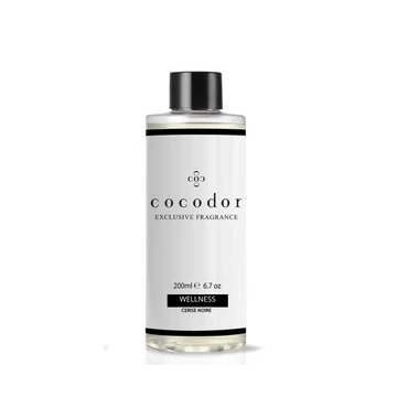 Cocodor Pálcás Aroma Diffúzor Utántöltő Pálcával - Wellness illat (Cocodor Reed Diffusor Refill / Wellness  with reed sticks) 200ML