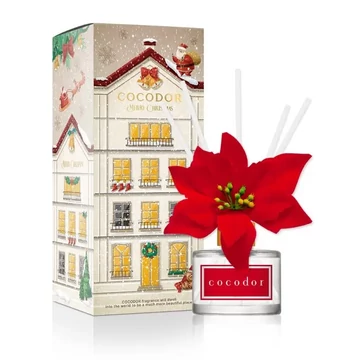 Cocodor Mikulásvirág pálcás aroma diffúzor - Karácsonyi, ünnepi illattal (Cocodor Poinsettia Diffuser Joyful Season) 200ML