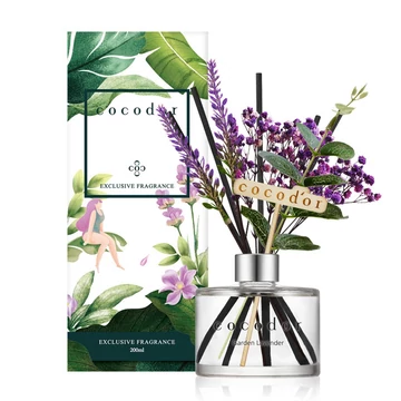 Cocodor Levendula Pálcás Aroma Diffúzor – Kerti levendula illattal (Cocodor Lavender Diffuser Garden Lavender) 200ML