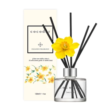 Cocodor Pálcás Nárcisz Aroma Diffúzor – Elegáns, krémesen fás illattal (Cocodor Daffodil Diffuser Deep Musk Fragrance) 120ML