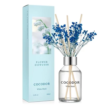 Cocodor Pálcás Virágos Aroma Diffúzor – Lágy, púderes illattal (Cocodor Flower Diffuser White Musk) 100ML