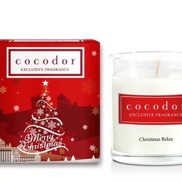 Cocodor Prémium Gyertya Karácsonyi illattal (Premium Jar Candle in Christmas Relaxation) 40 ÓRÁS