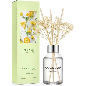  Cocodor Pálcás virágos aroma diffúzor - Tavaszi szellő illattal (Cocodor Flower Diffuser April Breeze) 100ML