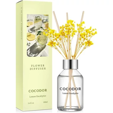  Cocodor Pálcás virágos aroma diffúzor - Citromos eukaliptusz illattal (Cocodor Flower Diffuser Lemon Eucalyptus) 100ML