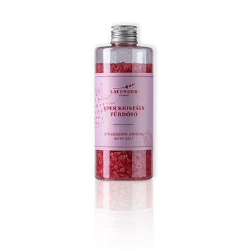 Lavender Tihanyi Eper Kristály Fürdősó Tenger sóval 300g