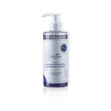Lavender Tihanyi Levendula Folyékony Szappan Kíméletes 100%-os Levendula Illóolajjal 300ml