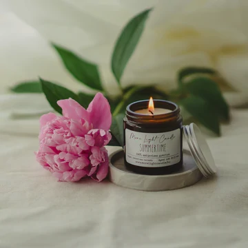 Illatgyertya 100% natúr szójaviaszból - 20-22 órás többféle illatban 120ml