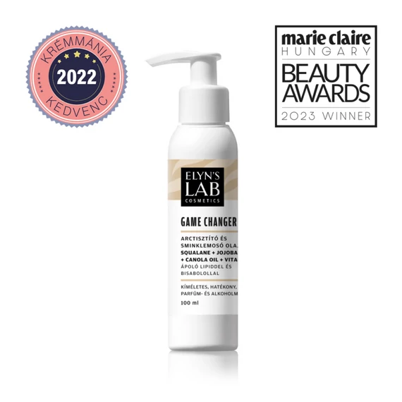 Elyns' Lab GAME CHANGER ARCTISZTÍTÓ- ÉS SMINKLEMOSÓ OLAJ ÁPOLÓ LIPIDDEL ÉS BISABOLOLLAL 100 ML
