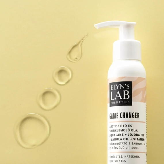 Elyns' Lab GAME CHANGER ARCTISZTÍTÓ- ÉS SMINKLEMOSÓ OLAJ ÁPOLÓ LIPIDDEL ÉS BISABOLOLLAL 100 ML