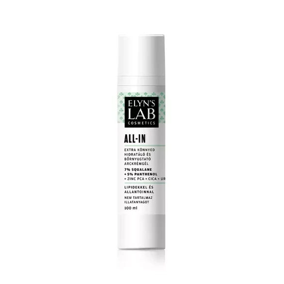 ELYN'S LAB ALL-IN EXTRA KÖNNYED HIDRATÁLÓ ÉS BŐRNYUGTATÓ ARCKRÉMGÉL 100ml