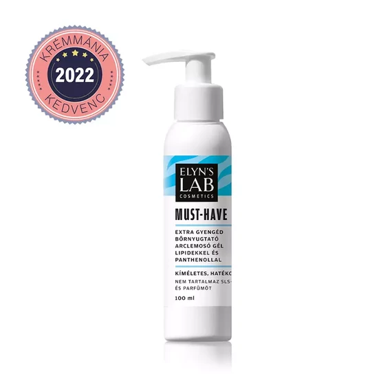 ELYN'S LAB MUST-HAVE EXTRA ARCLEMOSÓ GÉL LIPIDEKKEL ÉS PANTHENOLLAL GYENGÉD BŐRNYUGTATÓ 100ML
