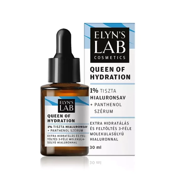 ELYN'S LAB QUEEN OF HYDRATION 1% HIALURON SZÉRUM PANTHENOLLAL 30ML