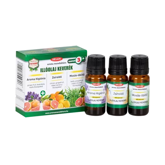 AROMAMANUFAKTÚRA Aromastart aromaháztartás illóolaj-keverék válogatás 3x10ml