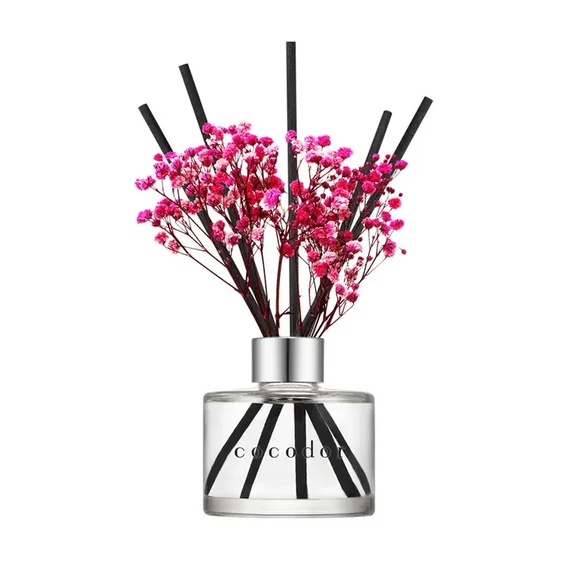 Cocodor Pálcás Virágos Aroma Diffúzor – Rózsa parfüm illattal (Cocodor Flower Diffuser Rose Perfume Fragrance) 120ML