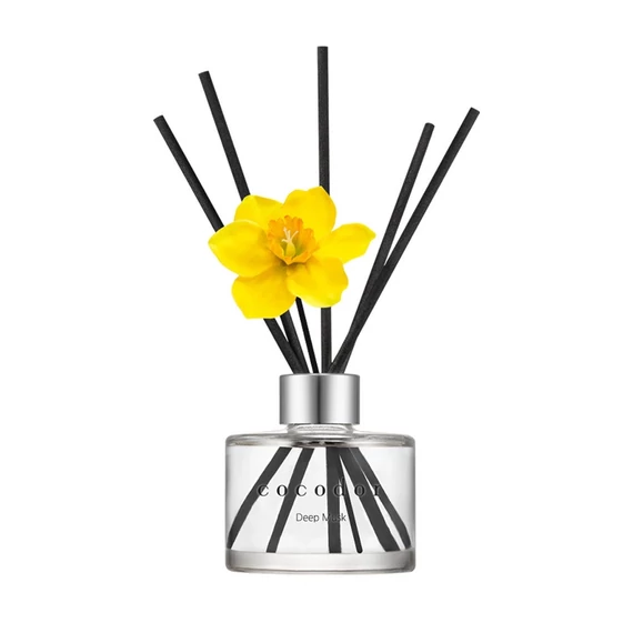 Cocodor Pálcás Nárcisz Aroma Diffúzor – Elegáns, krémesen fás illattal (Cocodor Daffodil Diffuser Deep Musk Fragrance) 120ML