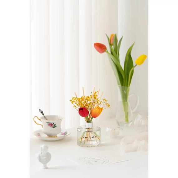 Cocodor Pálcás Tulipános Aroma Diffúzor –Tavaszi szellő illattal (Cocodor Tulip Diffuser 200ml April Breeze Fragrance) 200ML