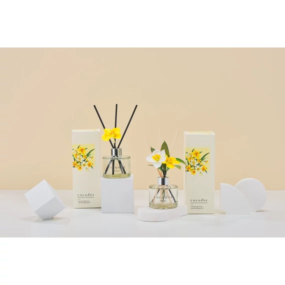 Cocodor Pálcás Nárcisz Aroma Diffúzor – Elegáns, krémesen fás illattal (Cocodor Daffodil Diffuser Deep Musk Fragrance) 120ML