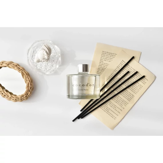 Cocodor Signature Pálcás Aroma Diffúzor – Bájos bazsarózsa illattal (Cocodor Signature Reed Diffuser Lovely Peony) 120ML