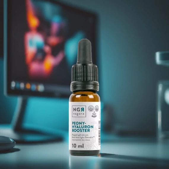 NGR Nagora Peony-hyaluron Booster Serum MOnitor Kékfény Védelem Regeneráló Feszesítő  10ml
