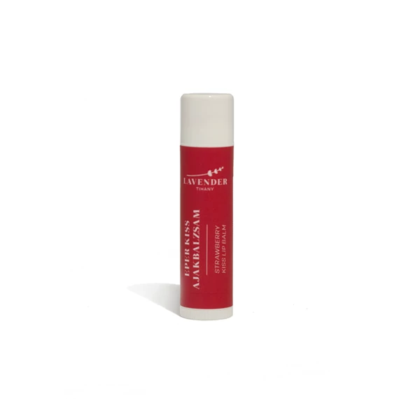 Lavender Tihanyi Eper Kiss Ajakbalzsam E-Vitaminnal és Méhviasszal 5ml
