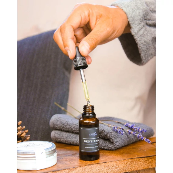 Lavender Tihany Gentleman szakállolaj Argán, Jojoba, Szőlőmag olajjal 30ml