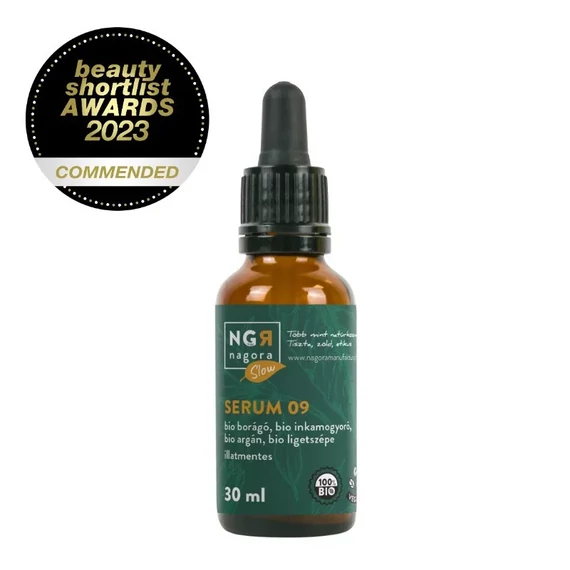 NGR Nagora Serum 09 bio borágó- és inkamogyoró olajjal ejjeli ránckisimíto feszesítő 30ML