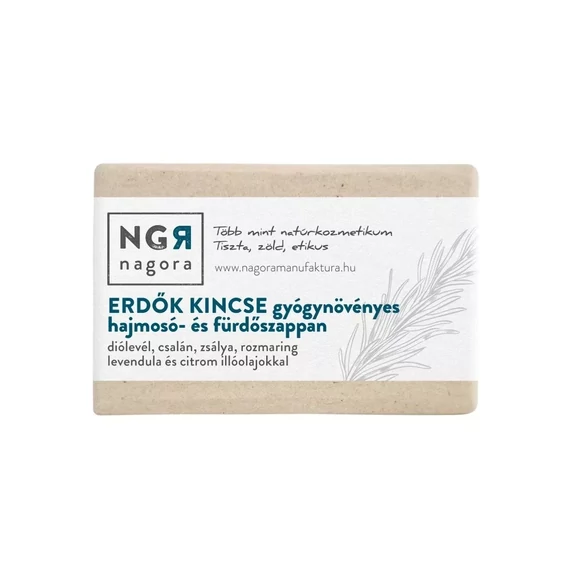 NGR Nagora ERDŐK KINCSE gyógynövényes hajmosó- és fürdőszappan 90g