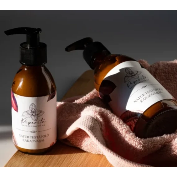Piperita Natúr testápoló kakaóvajjal, szőlő- és szilvamagolajjal hidratál, regenerál, anti-aging 150ML