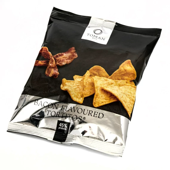TomanDiet fehérjedús bacon ízű tortitos szójachips 30g